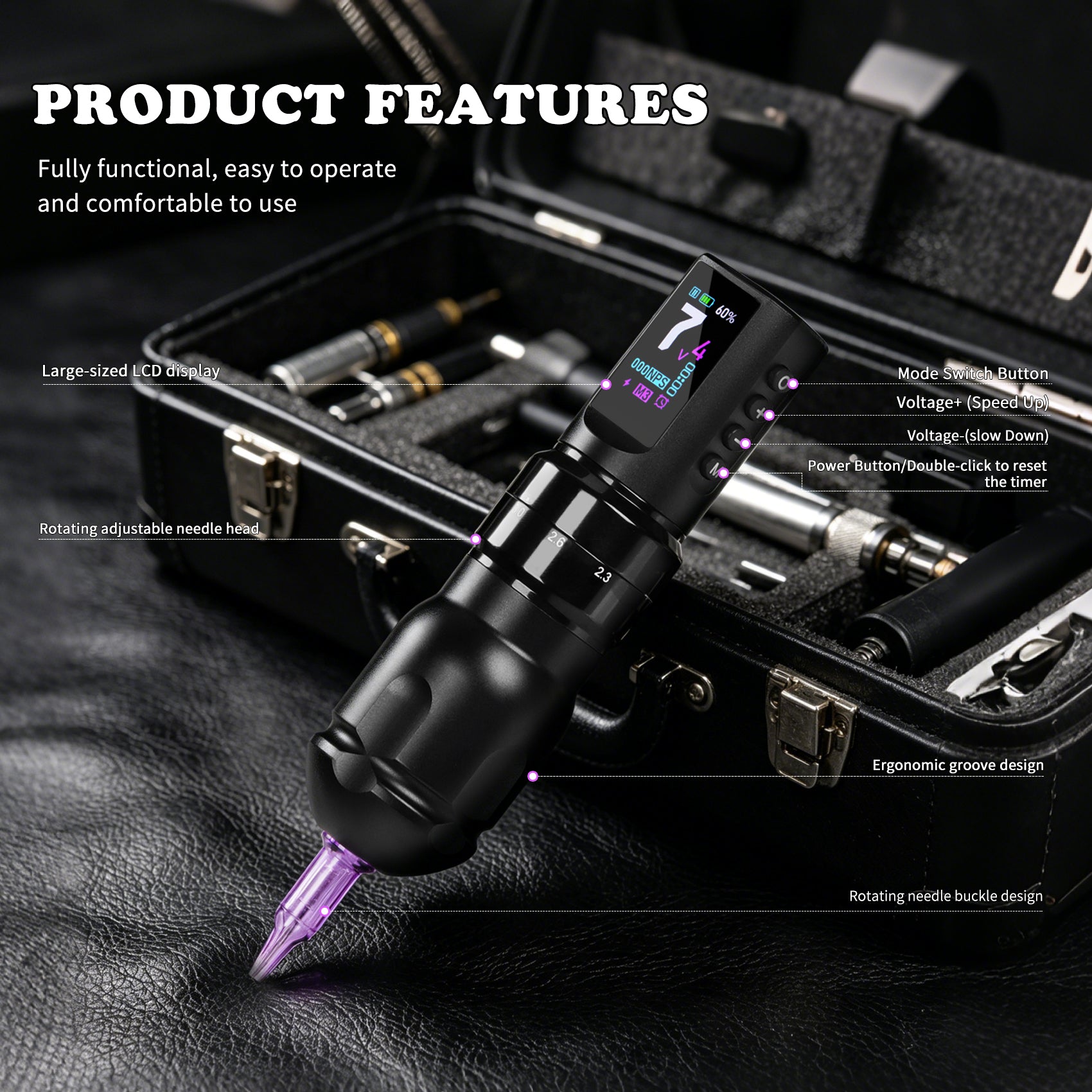 Yikexuanli V1 Wireless Tattoo Pen Machine