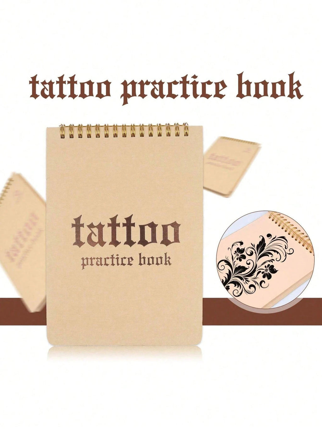 Tattoo Practice Book with Silicone Skin