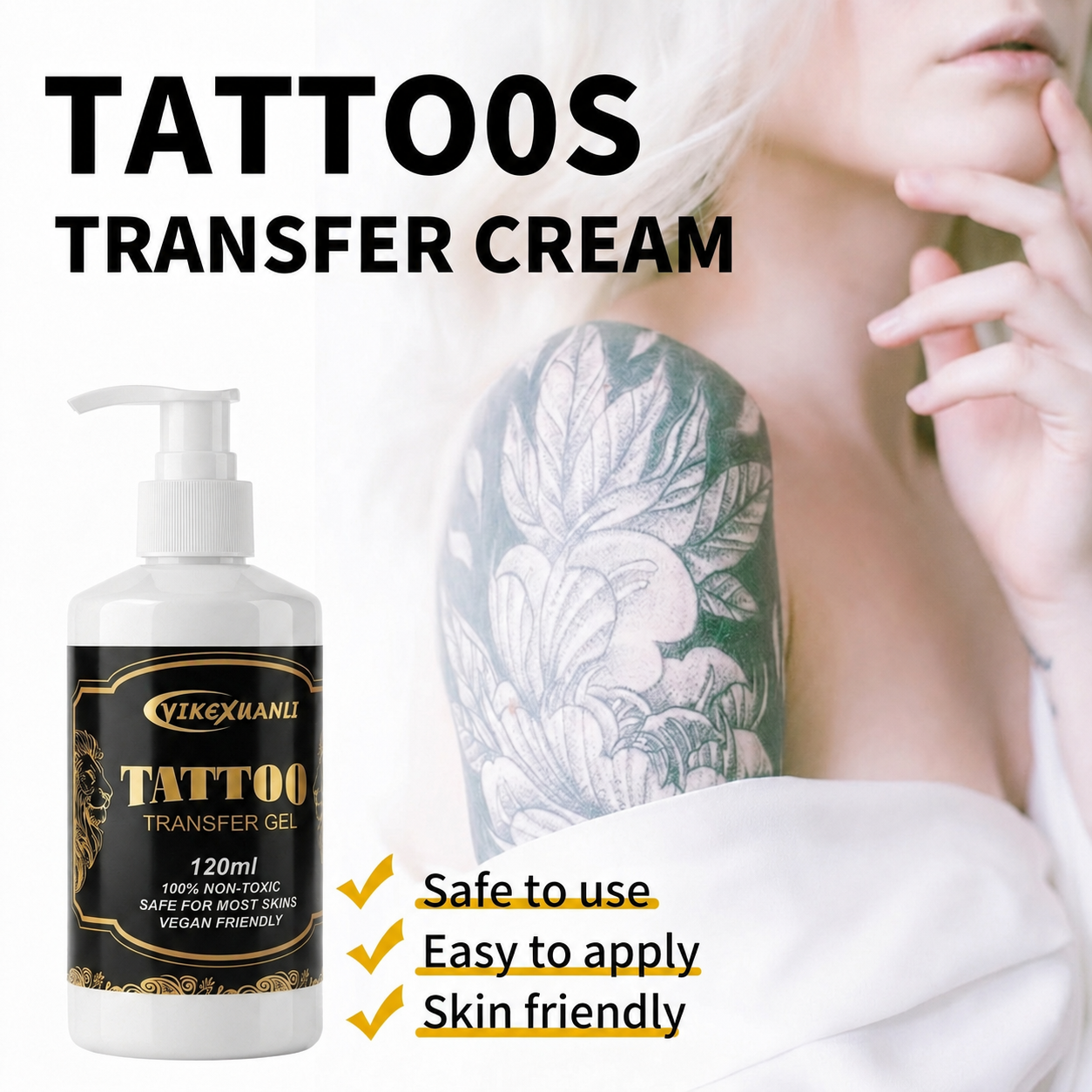 Alcohol-Free Tattoo Transfer Gel 120ml