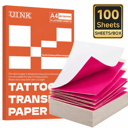 A4 Tattoo Transfer Paper – 100 Sheets
