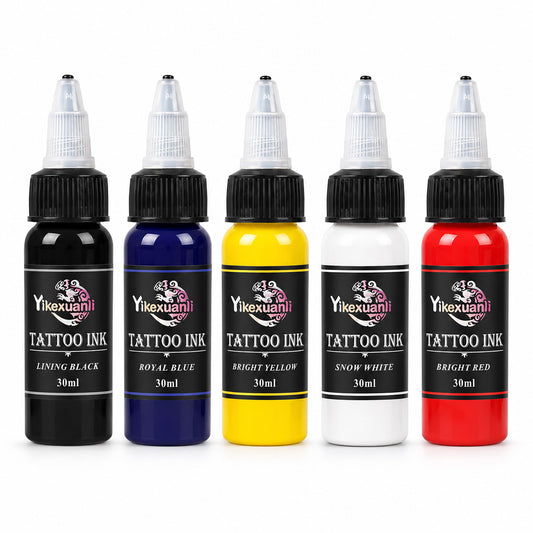 Tattoo Ink Set 1oz (30ml) Tattoo Supply 5 Colors Pigment Kit Ink