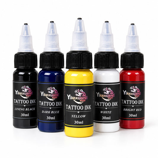 Tattoo Ink Set 1oz (30ml) Tattoo Supply 5 Colors Pigment Kit Ink
